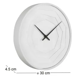 Horloge ronde en bois Origami 30 cm