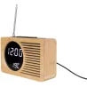 Radio réveil en bambou Retro