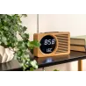 Radio réveil en bambou Retro