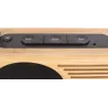 Radio réveil en bambou Retro