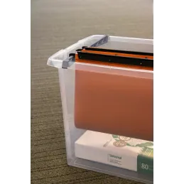 Boîte de rangement pour dossiers suspendus Nesta 50L