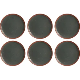 Assiette avec liseret My little market (Lot de 6)