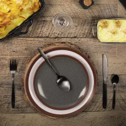 Assiette avec liseret My little market (Lot de 6)