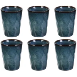Gobelet expresso en grès bleu Au grès du temps