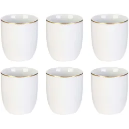Tasse en porcelaine liseré doré 18 cl