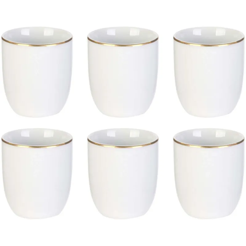 Tasse en porcelaine liseré doré 18 cl