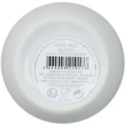 Tasse en porcelaine liseré doré 18 cl