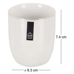 Tasse en porcelaine liseré doré 18 cl