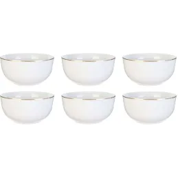 Bol en porcelaine liseré doré 50 cl