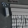 Rideau de porte  en perles transparentes Elba