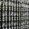 Rideau de porte  en perles transparentes Elba