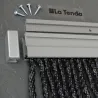 Rideau de porte en PVC noir Bellano
