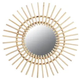 Miroir rotin Soleil