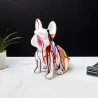 Bouledogue en céramique assis 30 cm