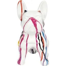 Bouledogue en céramique assis 30 cm
