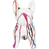 Bouledogue en céramique assis 30 cm