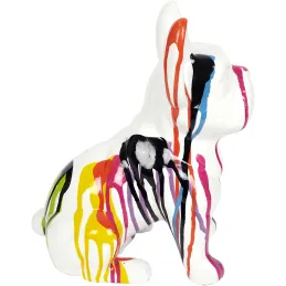 Bouledogue en céramique assis 30 cm