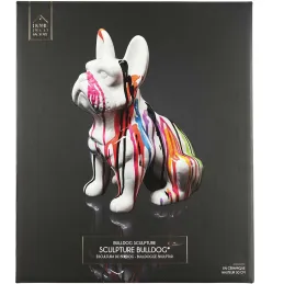 Bouledogue en céramique assis 30 cm