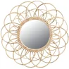 Miroir en rotin Fleur 54 cm