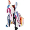Bouledogue en céramique assis 20 cm