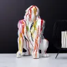 Gorille accroupi en résine 46 cm