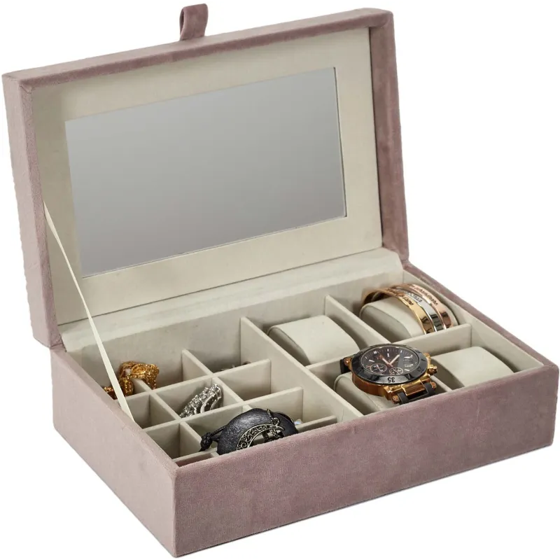 Boite à bijoux et montres en velours