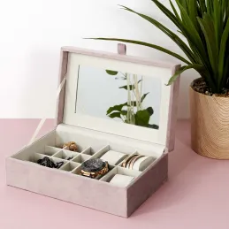 Boite à bijoux et montres en velours