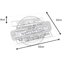 Plateau en bois rectangulaire Comptoir (Lot de 2)