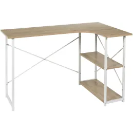 Bureau d'angle en bois et métal Job