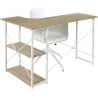 Bureau d'angle en bois et métal Job