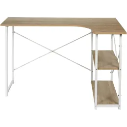 Bureau d'angle en bois et métal Job