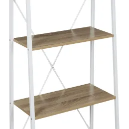 Etagère en bois et métal 60 x 32.5 x 148 cm Nina