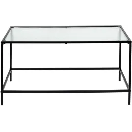 Table basse plateau en verre texturé Rosa