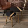 Tables gigognes bicolores Relief (Lot de 2)
