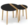 Tables gigognes bicolores Relief (Lot de 2)