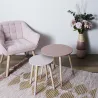 Tables gigognes bicolores Scandi (Lot de 2)