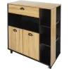 Meuble desserte de cuisine en bois Chef