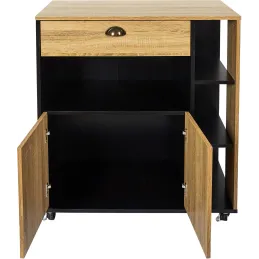 Meuble desserte de cuisine en bois Chef