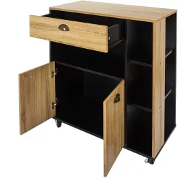 Meuble desserte de cuisine en bois Chef
