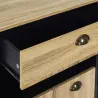 Meuble desserte de cuisine en bois Chef