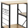 Etagère de cuisine en bois et métal Stan