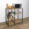 Etagère de cuisine en bois et métal Stan