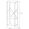 Portant à vêtement en bois et métal Stan