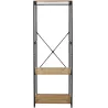 Portant à vêtement en bois et métal Stan