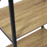 Portant à vêtement en bois et métal Stan