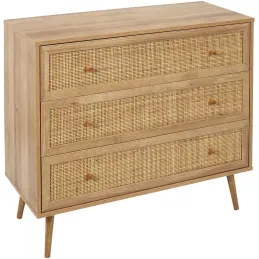 Commode en bois 3 tiroirs Bali