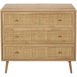 Commode en bois 3 tiroirs Bali