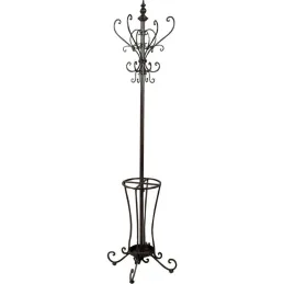 Porte manteau perroquet métal vieilli