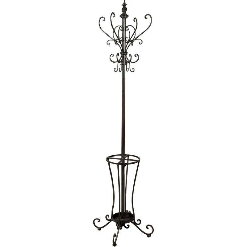 Porte manteau perroquet métal vieilli