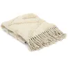Plaid ethnique losanges en relief 120 x 150 cm